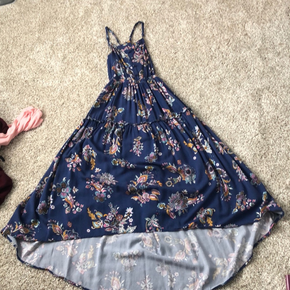 flowy floral print dress